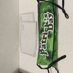 FREE GIFT St.Patrick's Day fabric face mask w/2 disposable filters